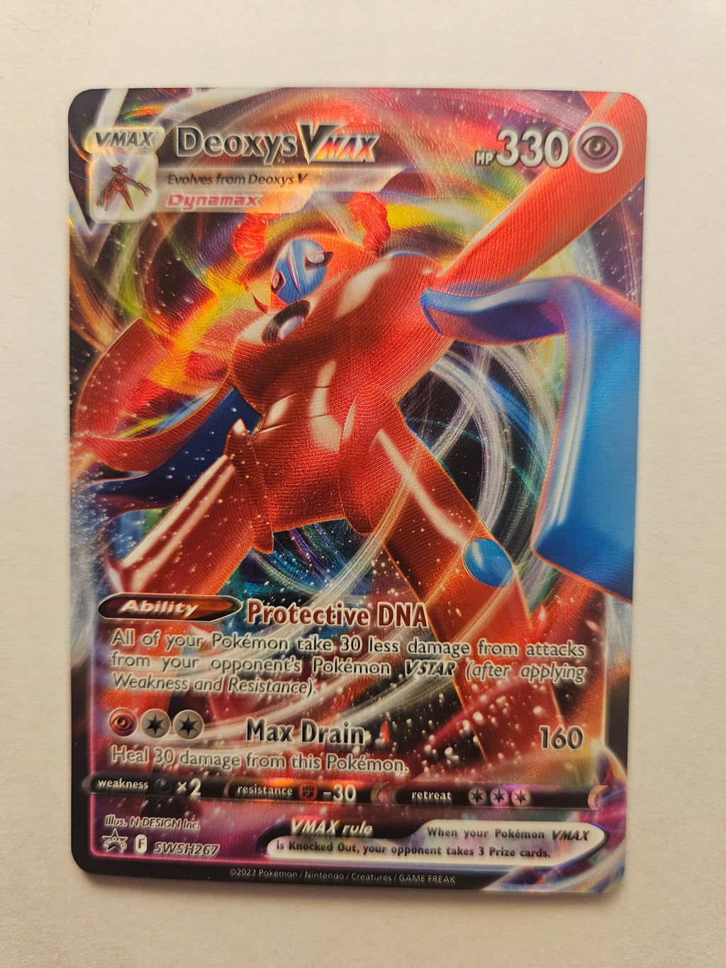 Deoxys VMAX SWSH267 Full Art Black Star Promo