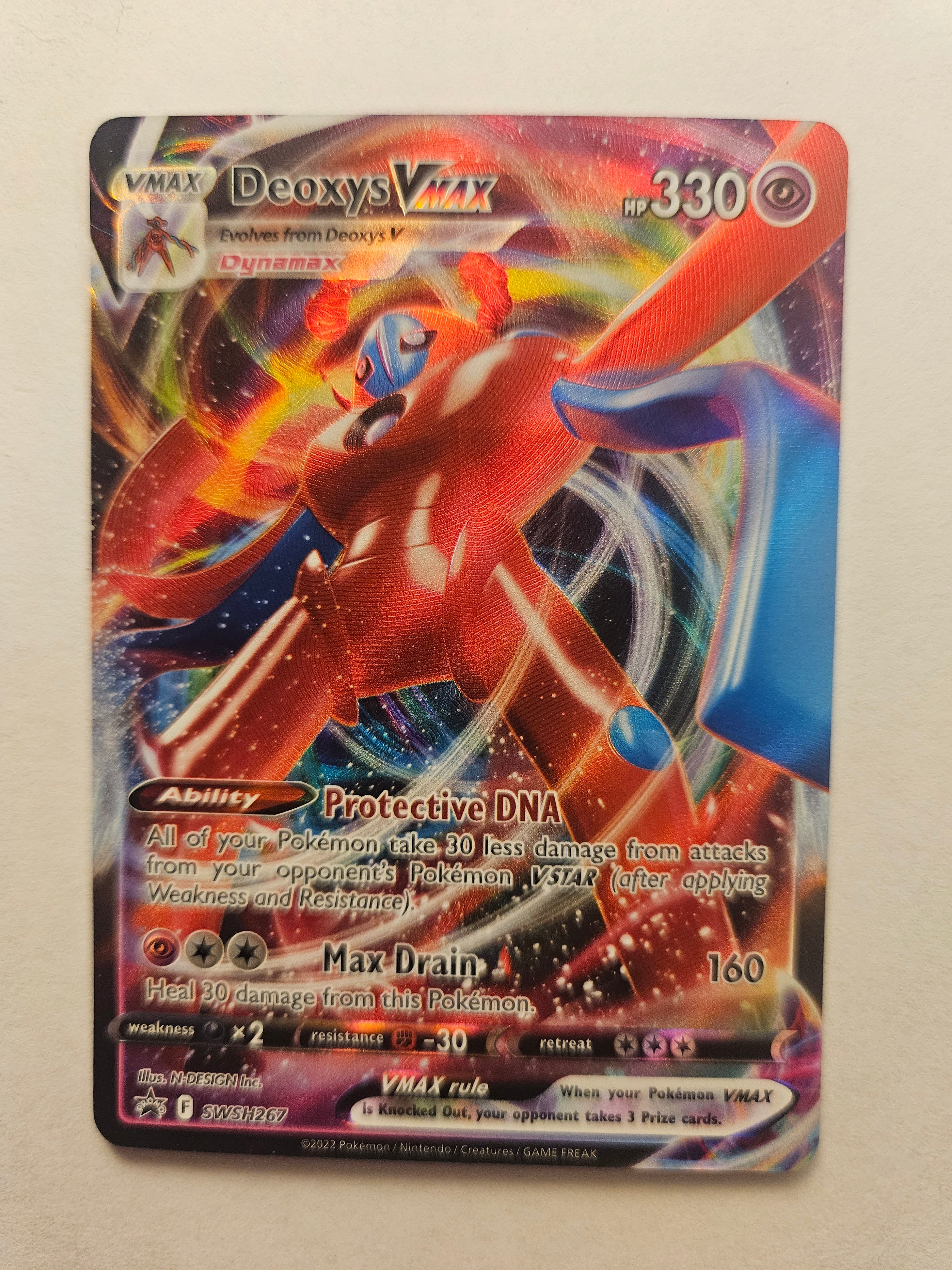 Deoxys VMAX SWSH267 Full Art Black Star Promo