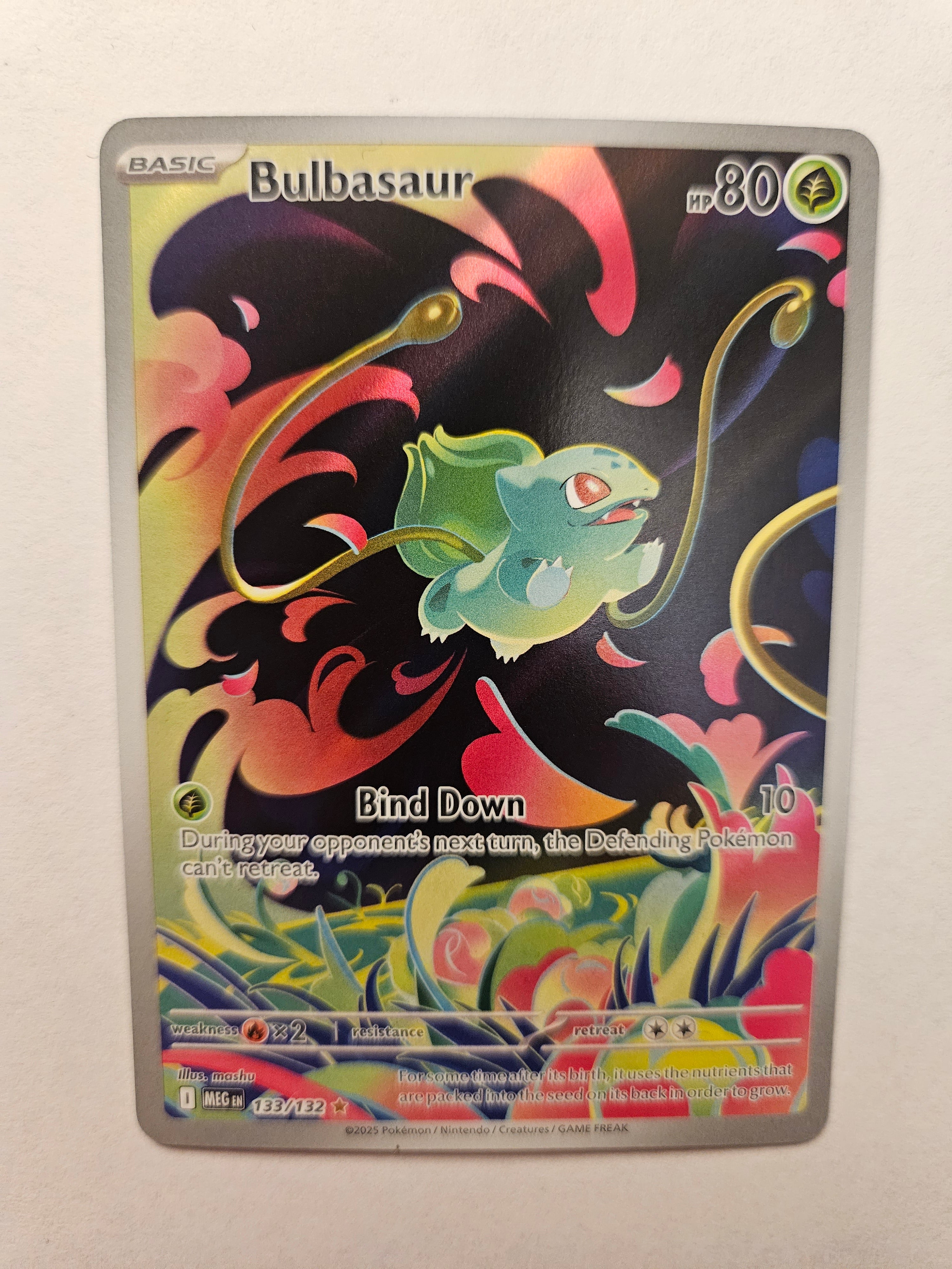 Bulbasaur 133/132 Mega Evolution Illustration Rare