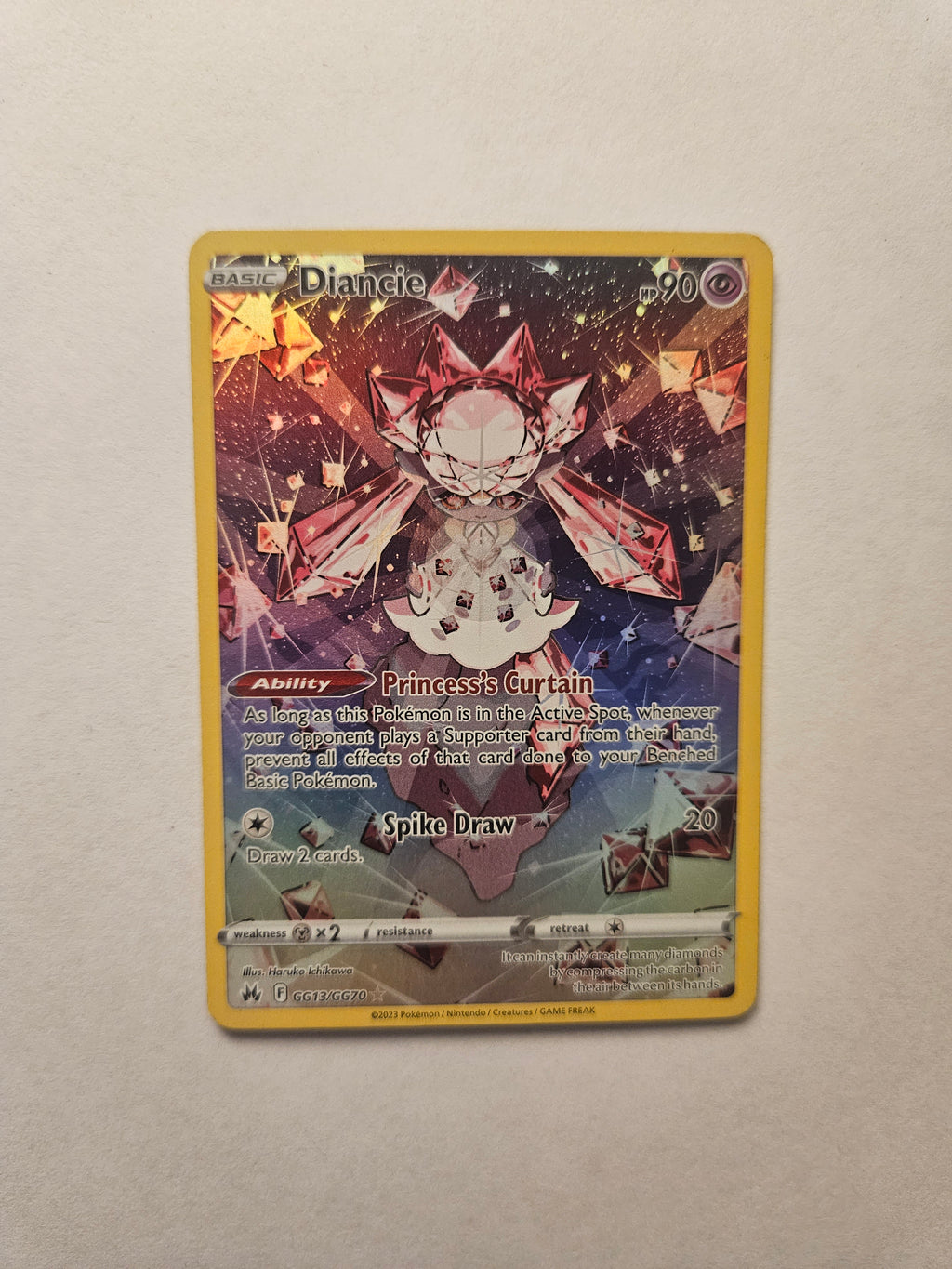 Diancie GG13/GG70 Crown Zenith Galarian Gallery Pokemon