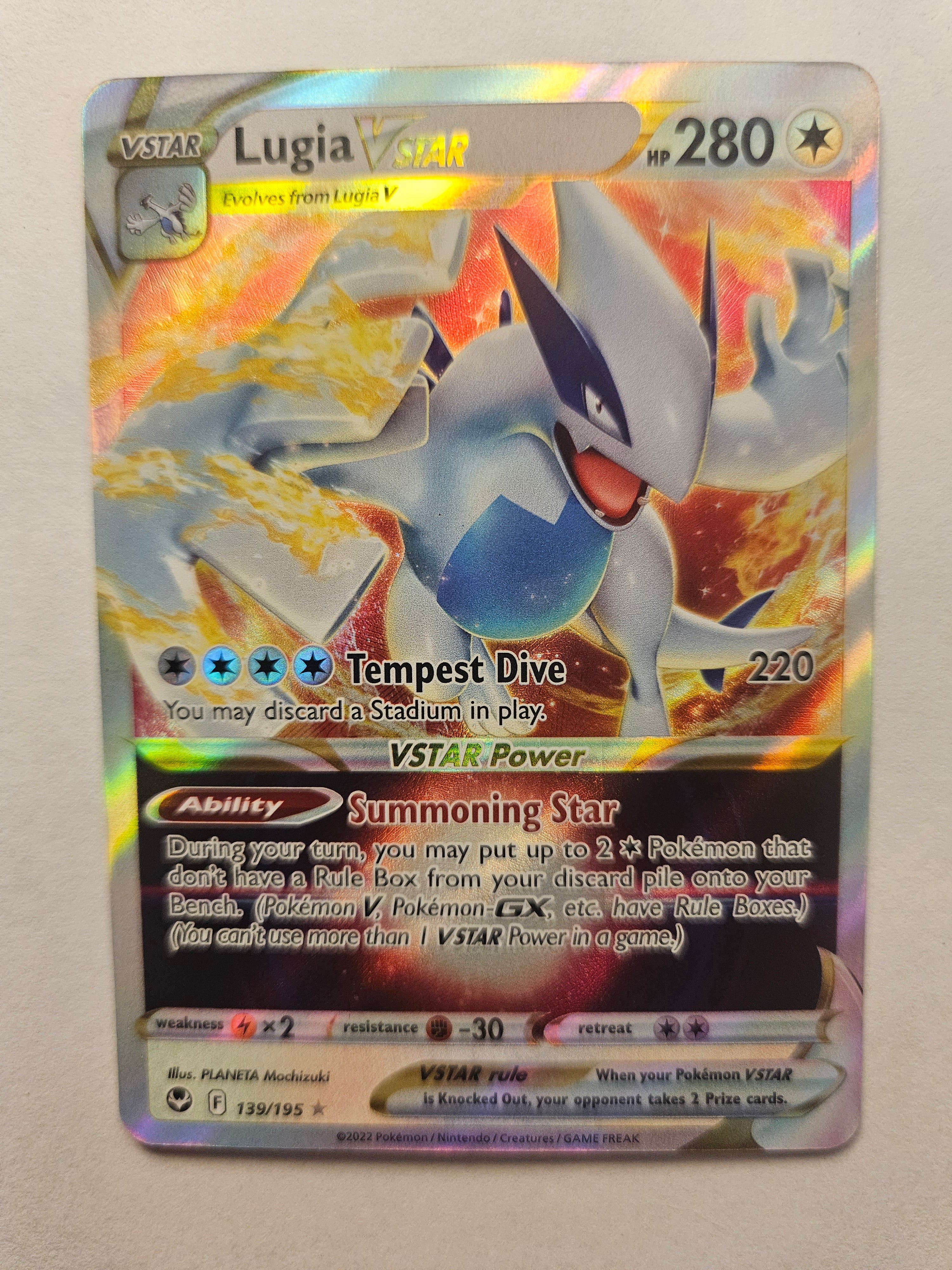 Lugia VSTAR Silver Tempest 139/195 SWSH