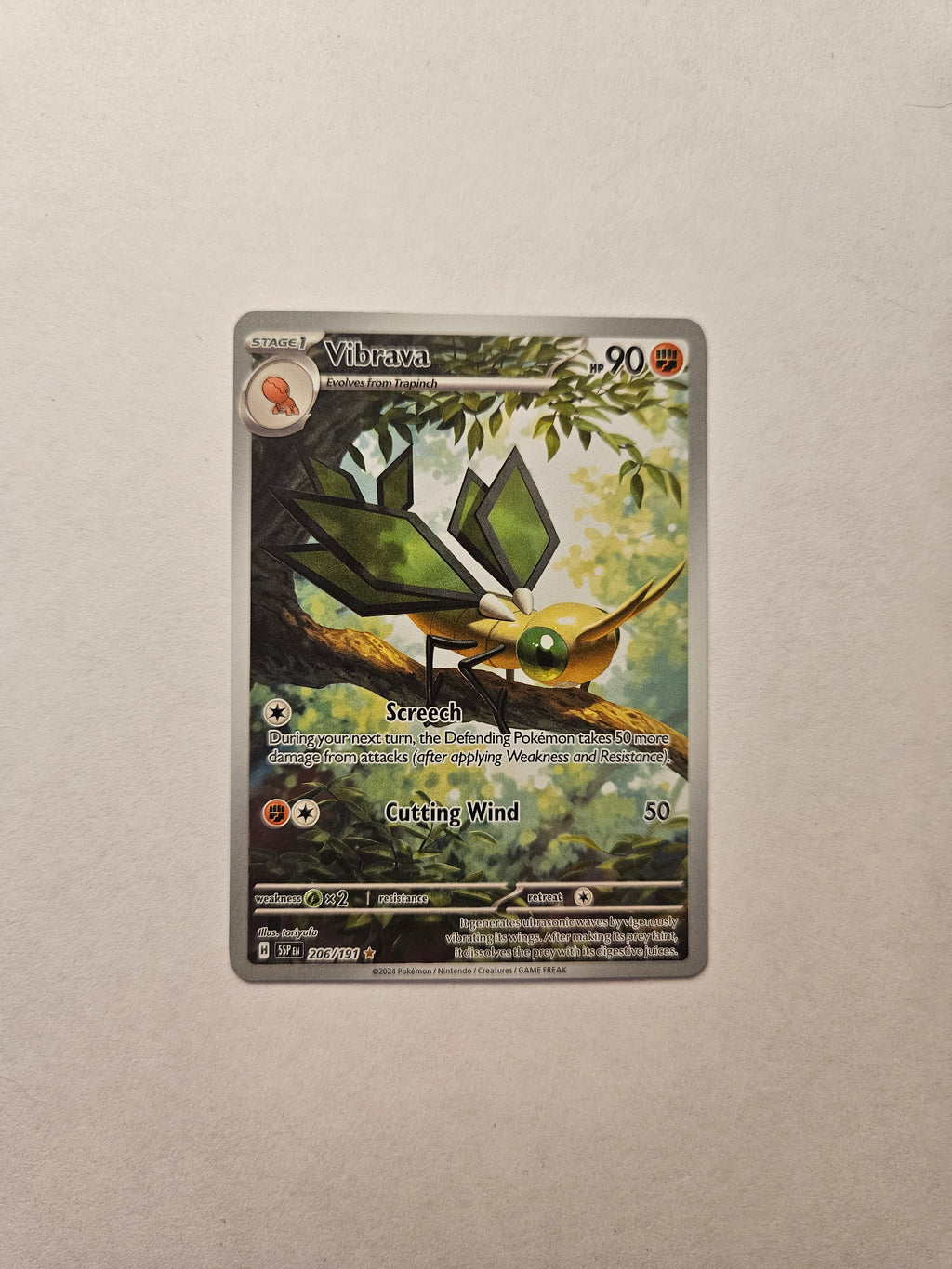 Vibrava 206/191 Illustration Rare Surging Sparks