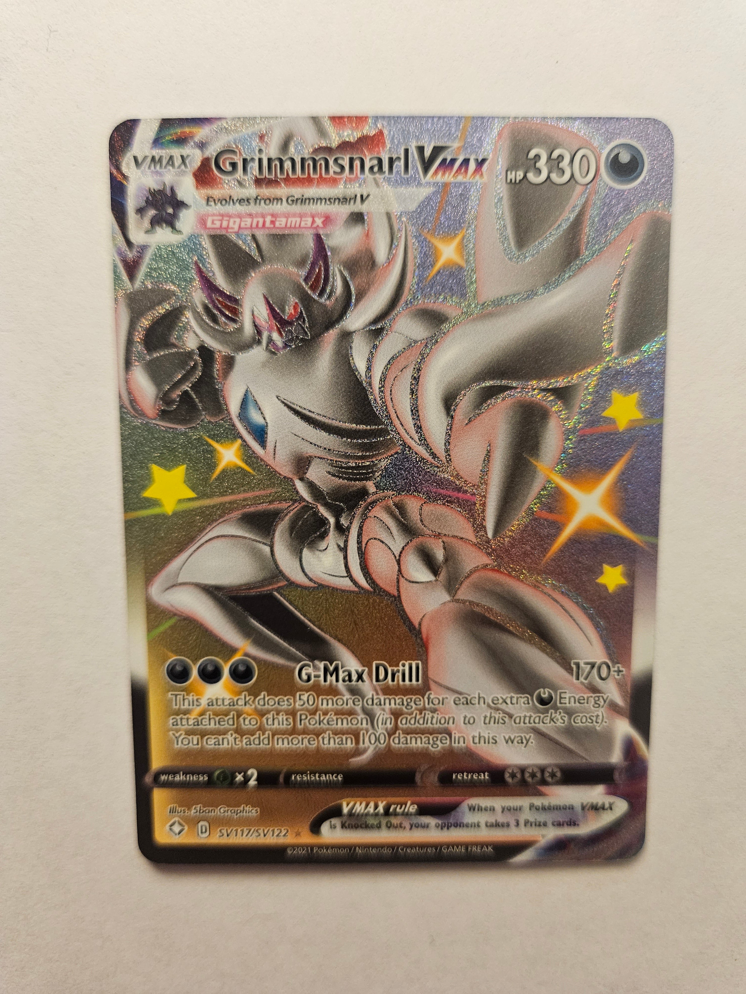 Grimmsnarl VMAX SV117/SV122 Shining Fates Sword Shield Shiny