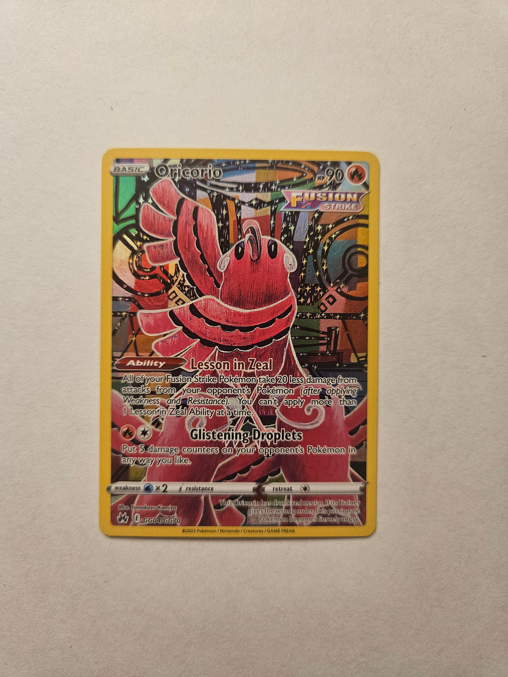 Oricorio GG04/GG70 Crown Zenith Galarian Gallery