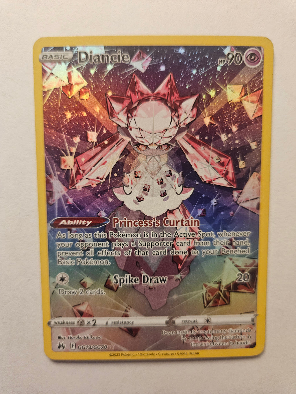 Diancie GG13/GG70 Crown Zenith Galarian Gallery Pokemon