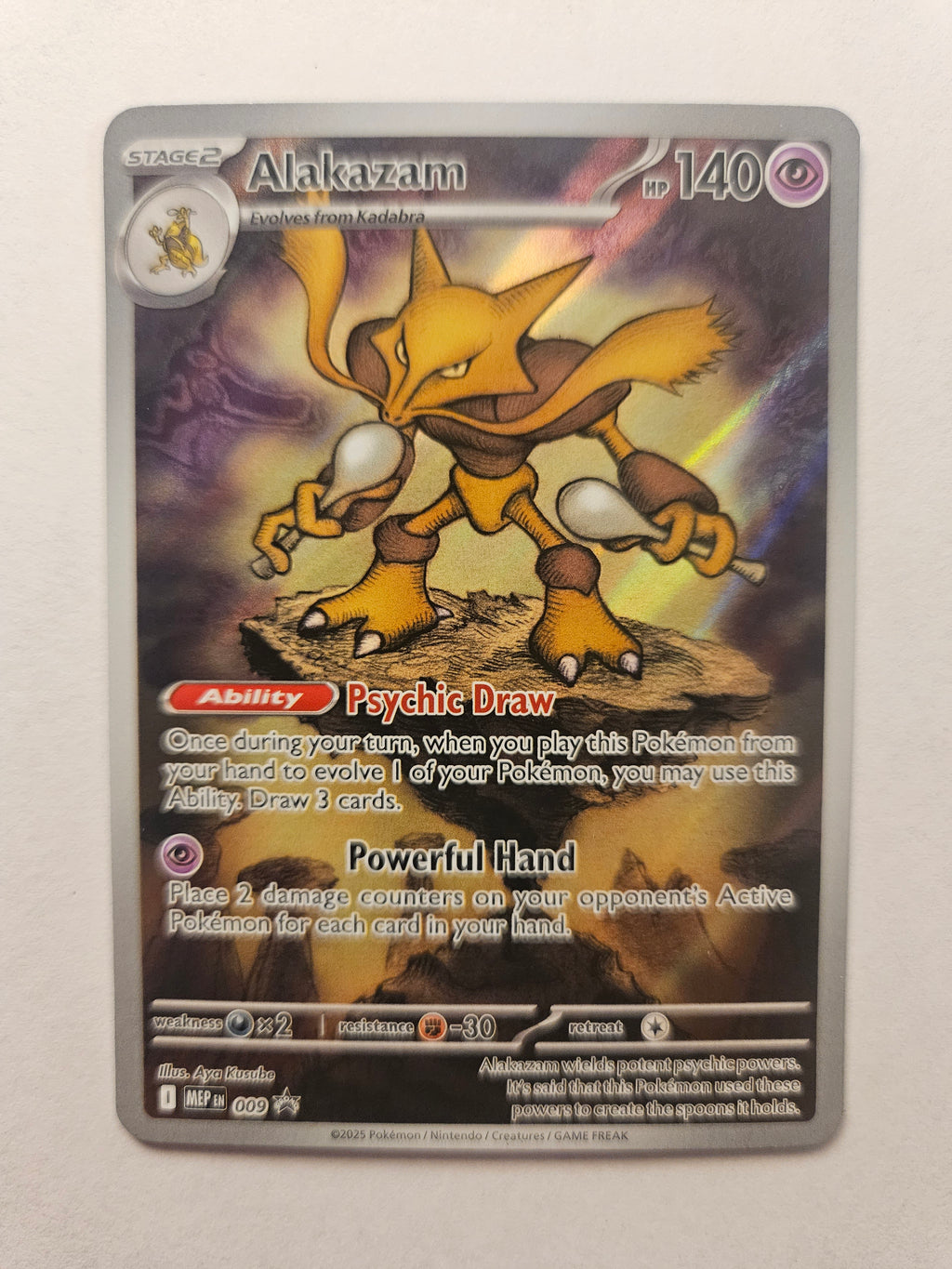 Alakazam 009 Black Star Promo Mega Evolution Base Set