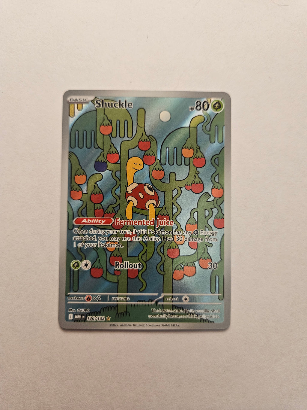 Shuckle 136/132 Illustration Rare Mega Evolutions
