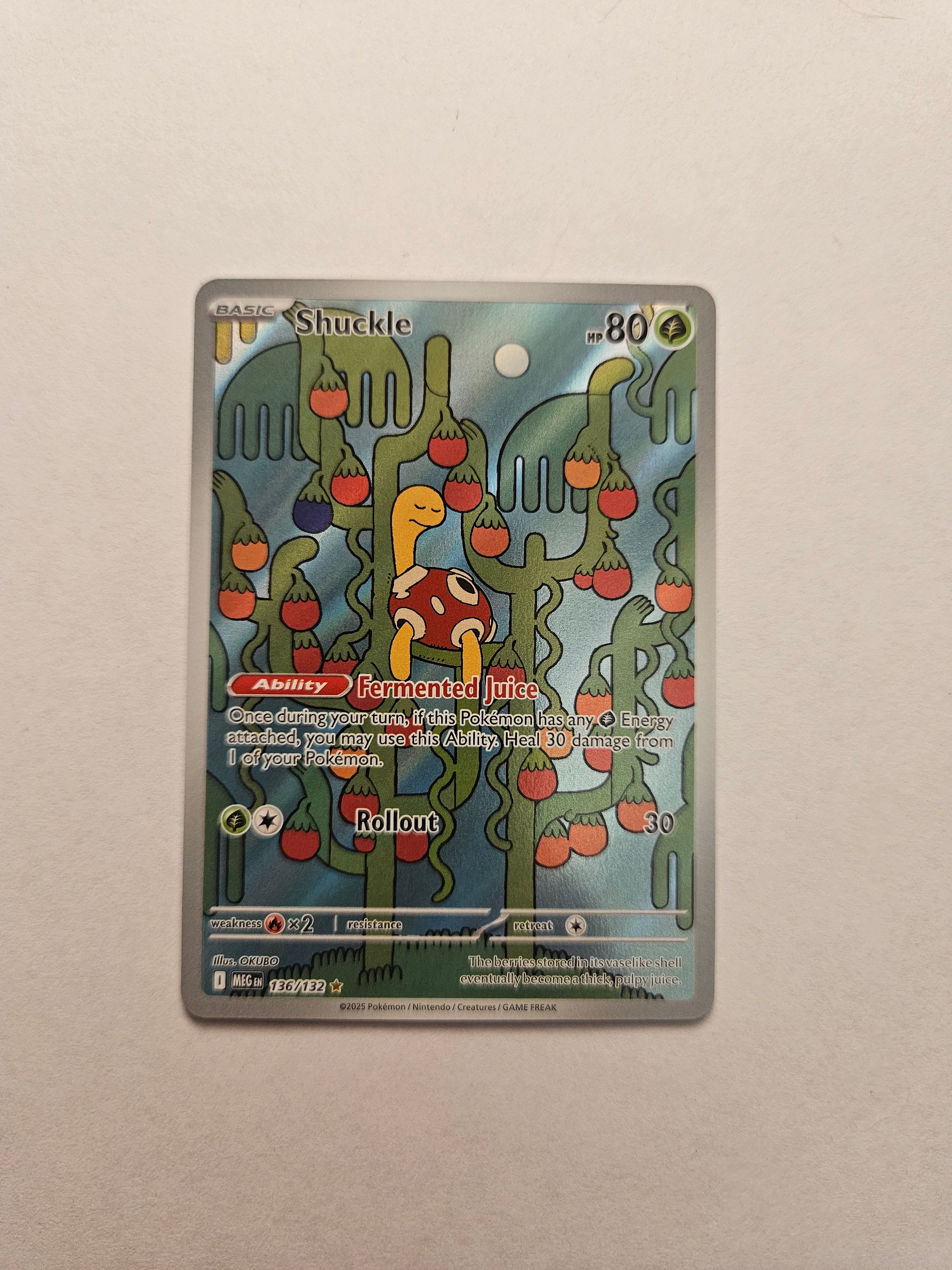 Shuckle 136/132 Illustration Rare Mega Evolutions