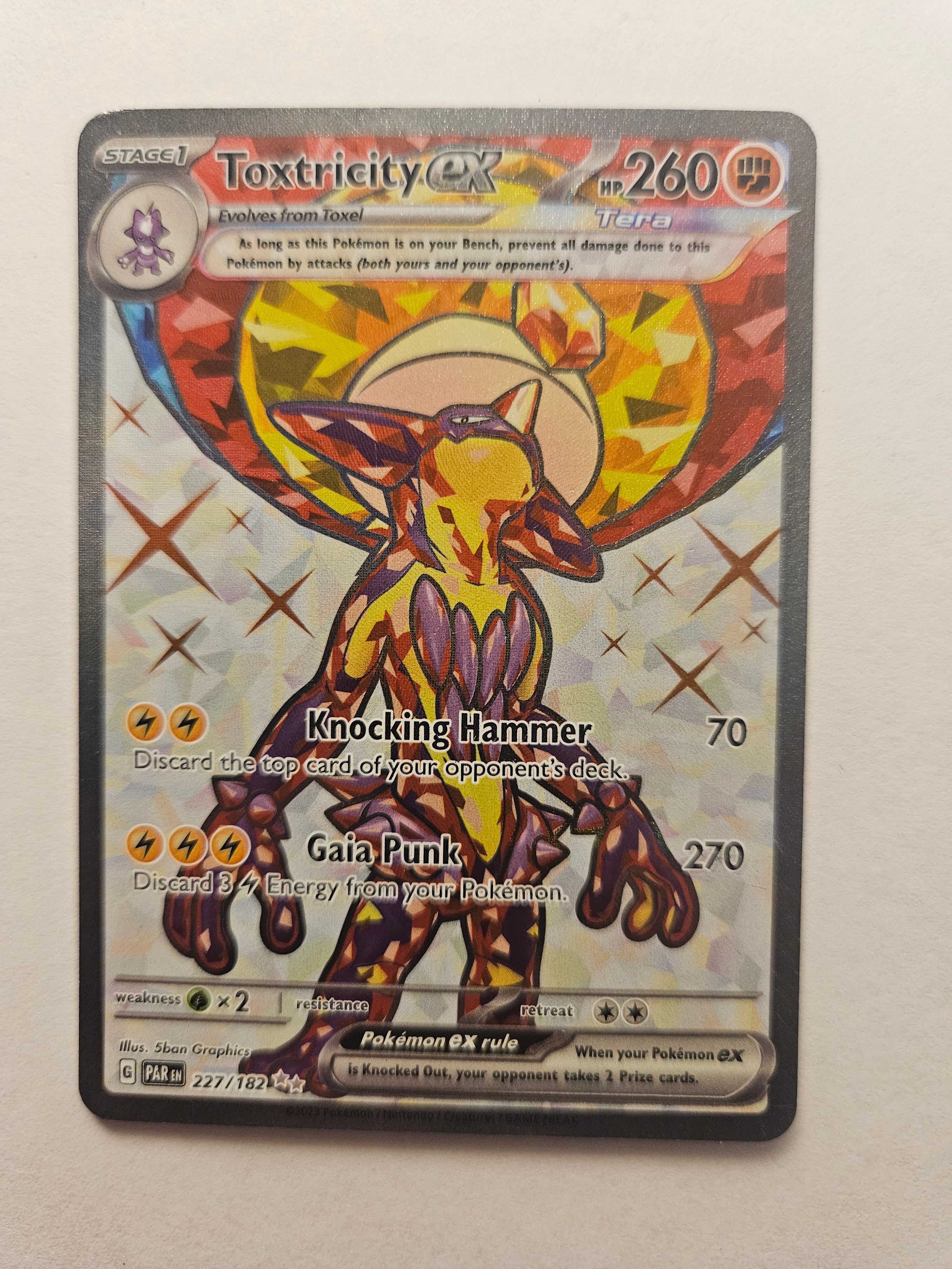 Toxtricity EX 227/182 Paradox Rift Lightly Played