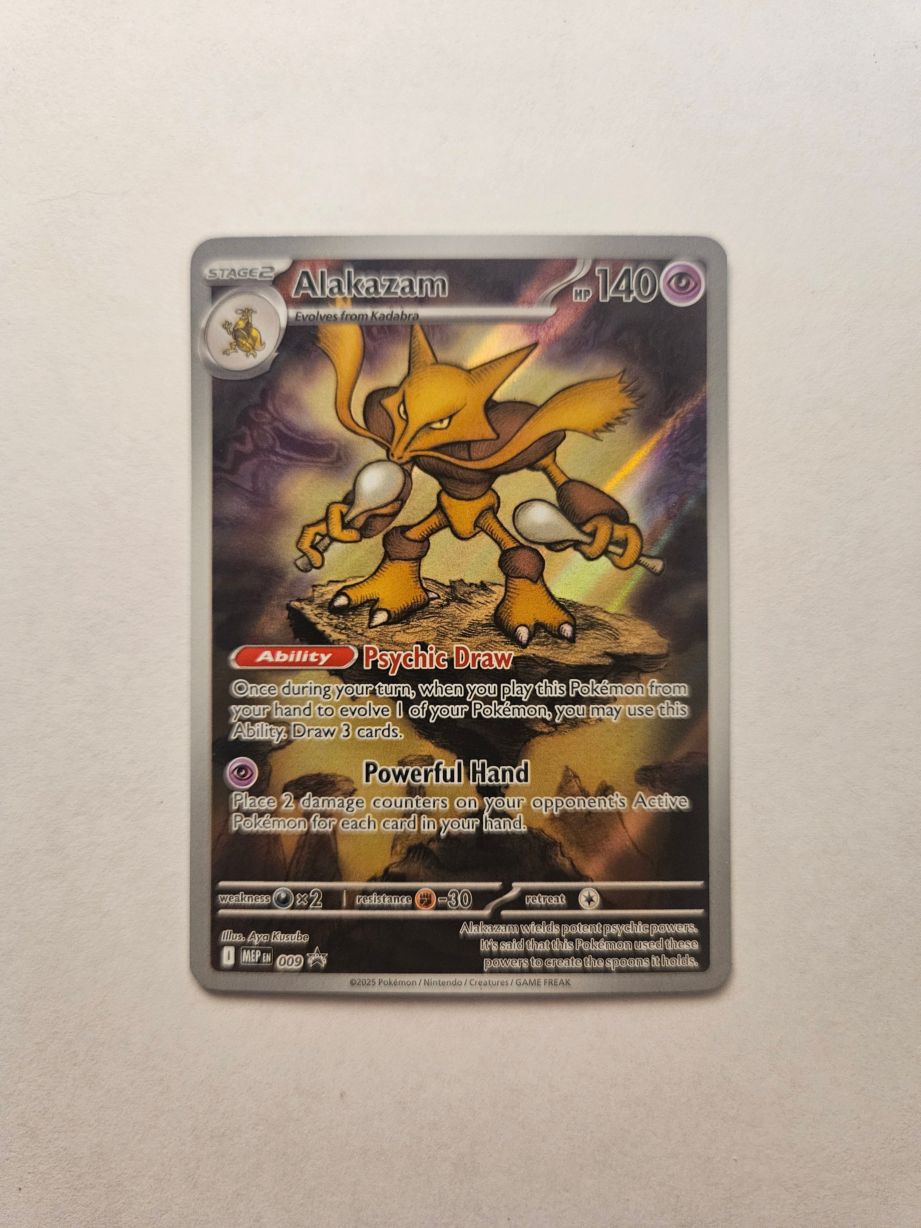 Alakazam 009 Black Star Promo Mega Evolution Base Set