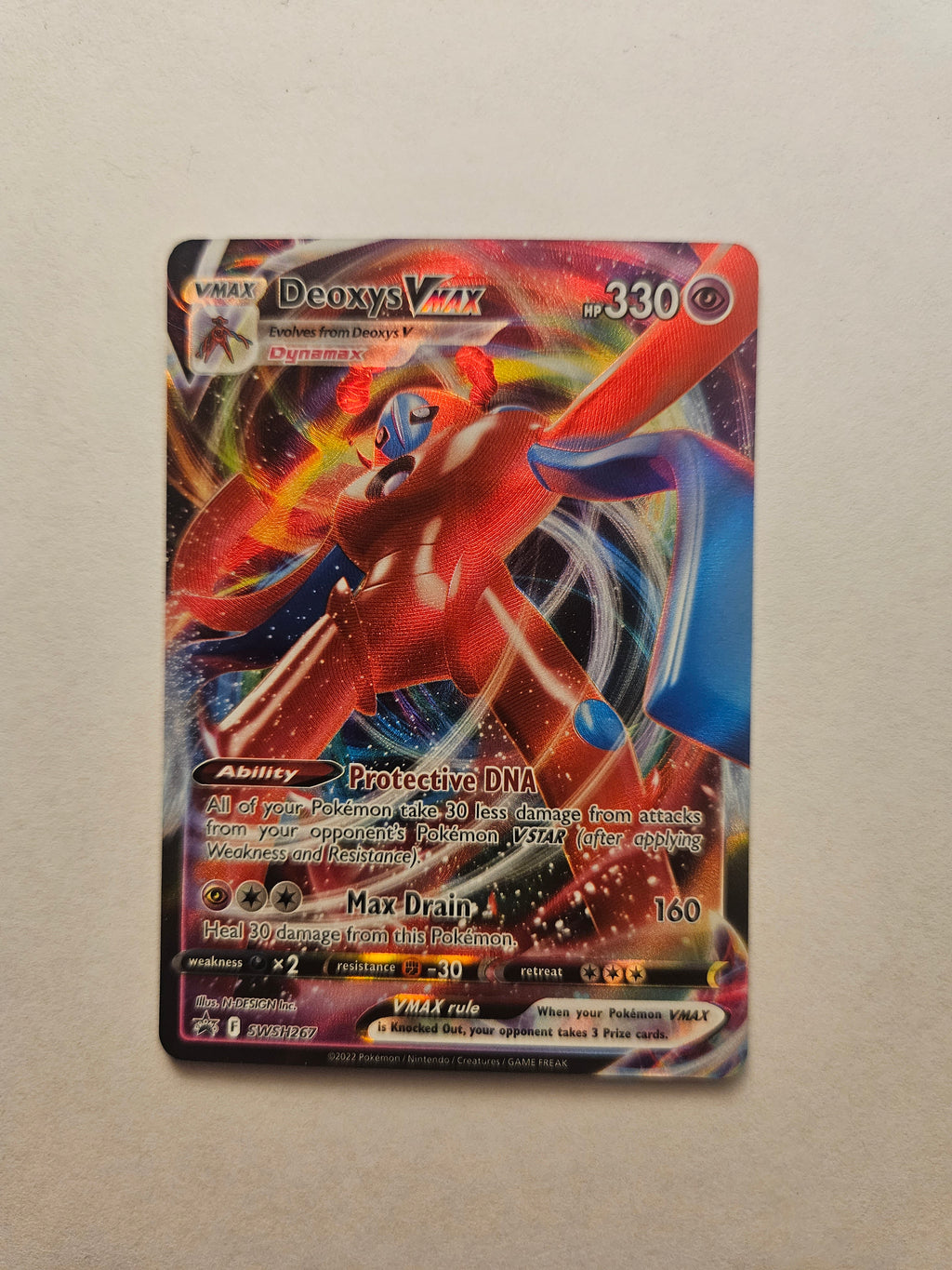 Deoxys VMAX SWSH267 Full Art Black Star Promo