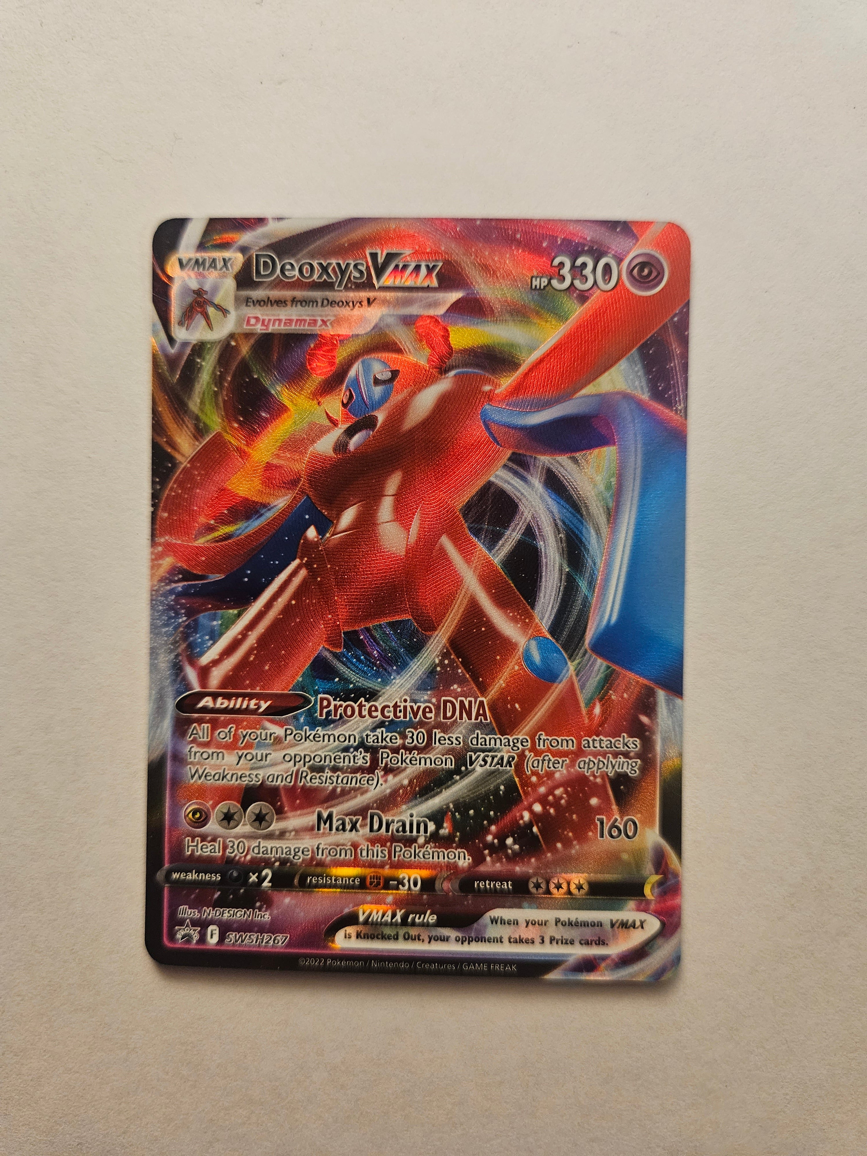 Deoxys VMAX SWSH267 Full Art Black Star Promo