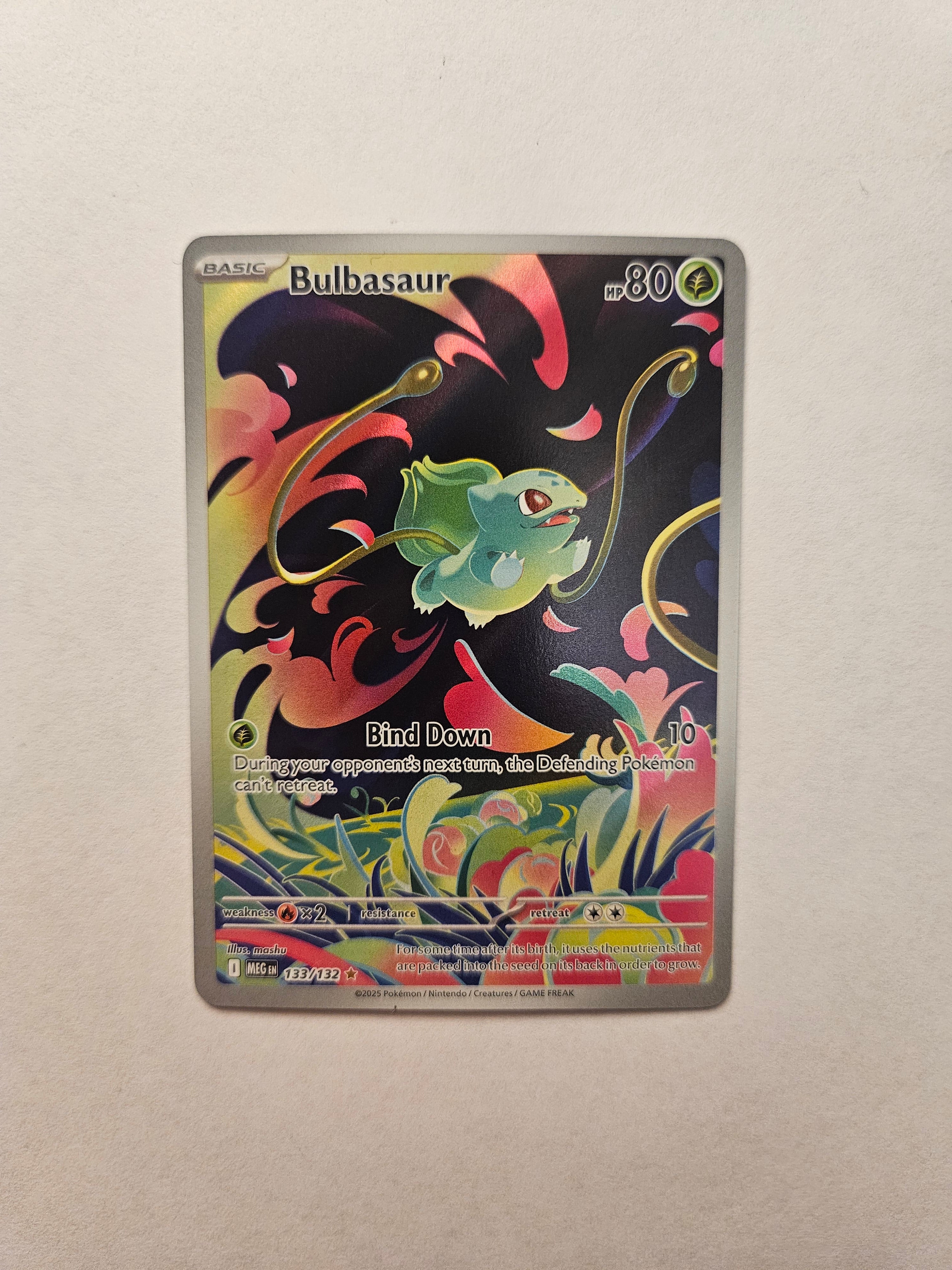 Bulbasaur (Mega Evolution Stamped) 133/132 - Holofoil Miscellaneous Cards & Products