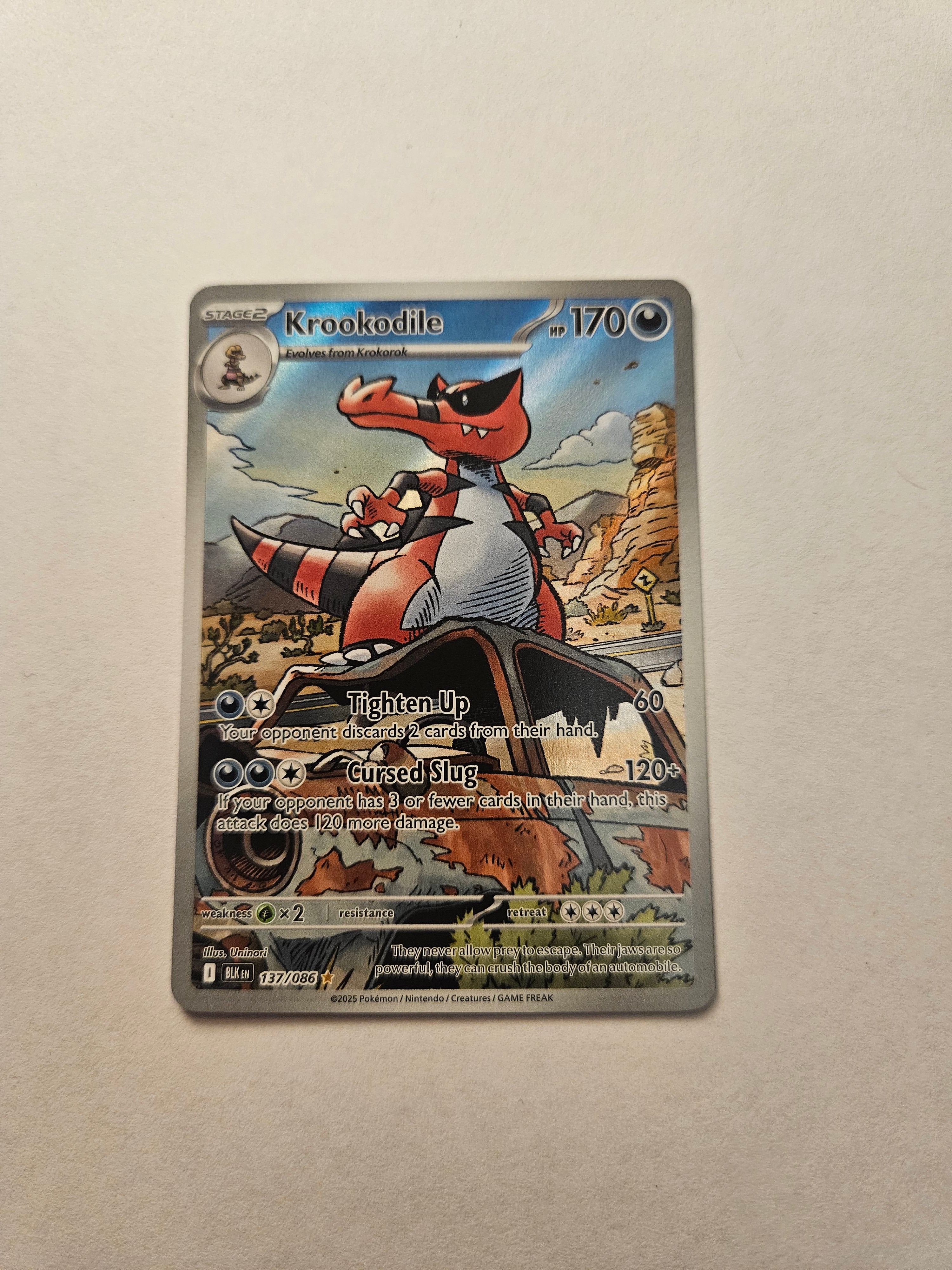 Krookodile 137/086 Black Bolt Illustration Rare