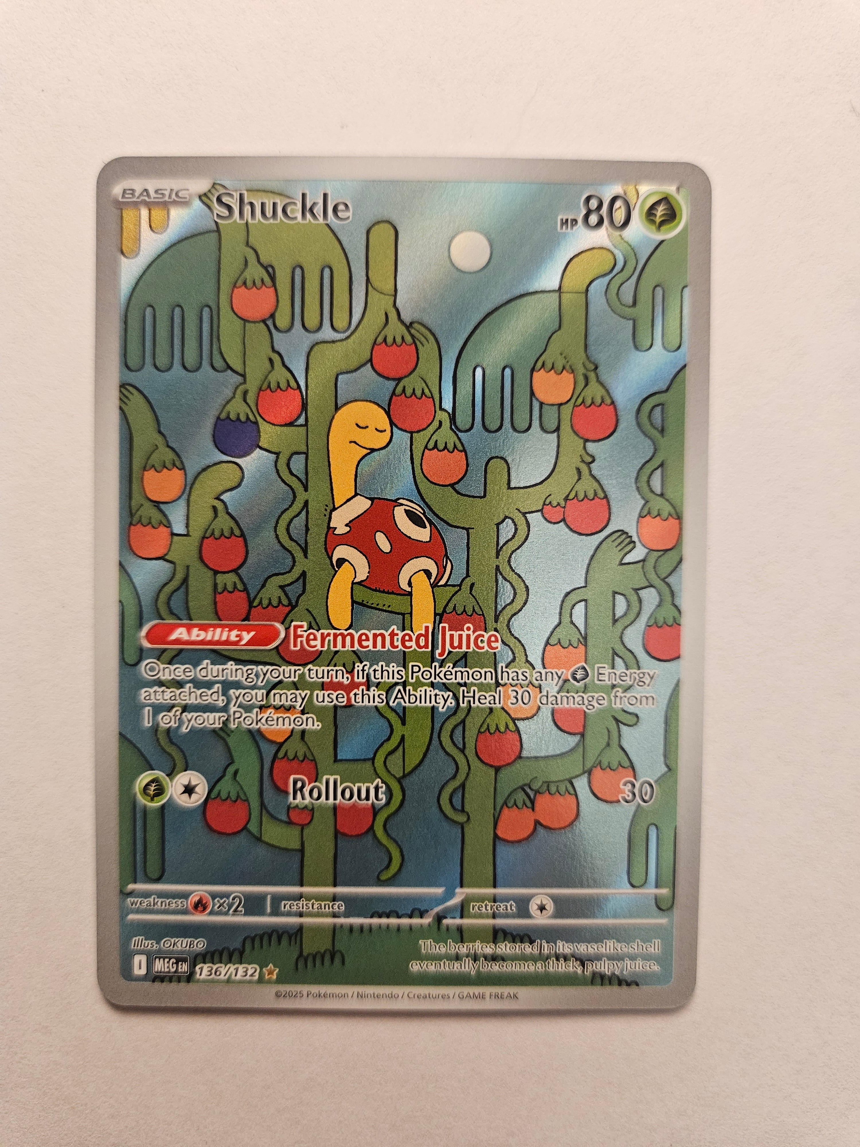 Shuckle 136/132 Illustration Rare Mega Evolutions