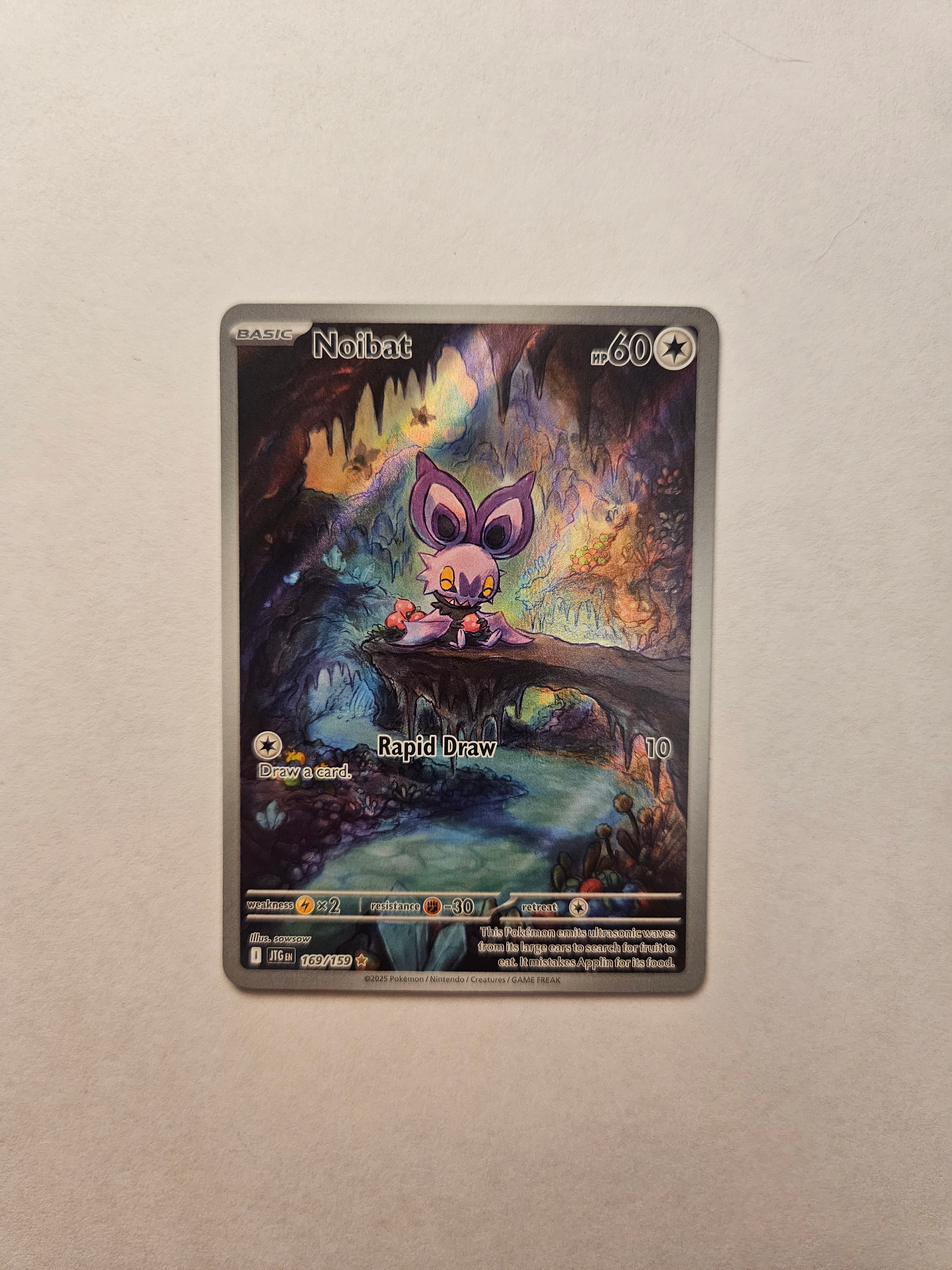 noibat pokemon card Have you seen This before?, Comment Below a and I'll show you a you've never seen before!, #Pokemon, @noibat_shiny Listed cards may have imperfections. I Painted the Noibat Card
