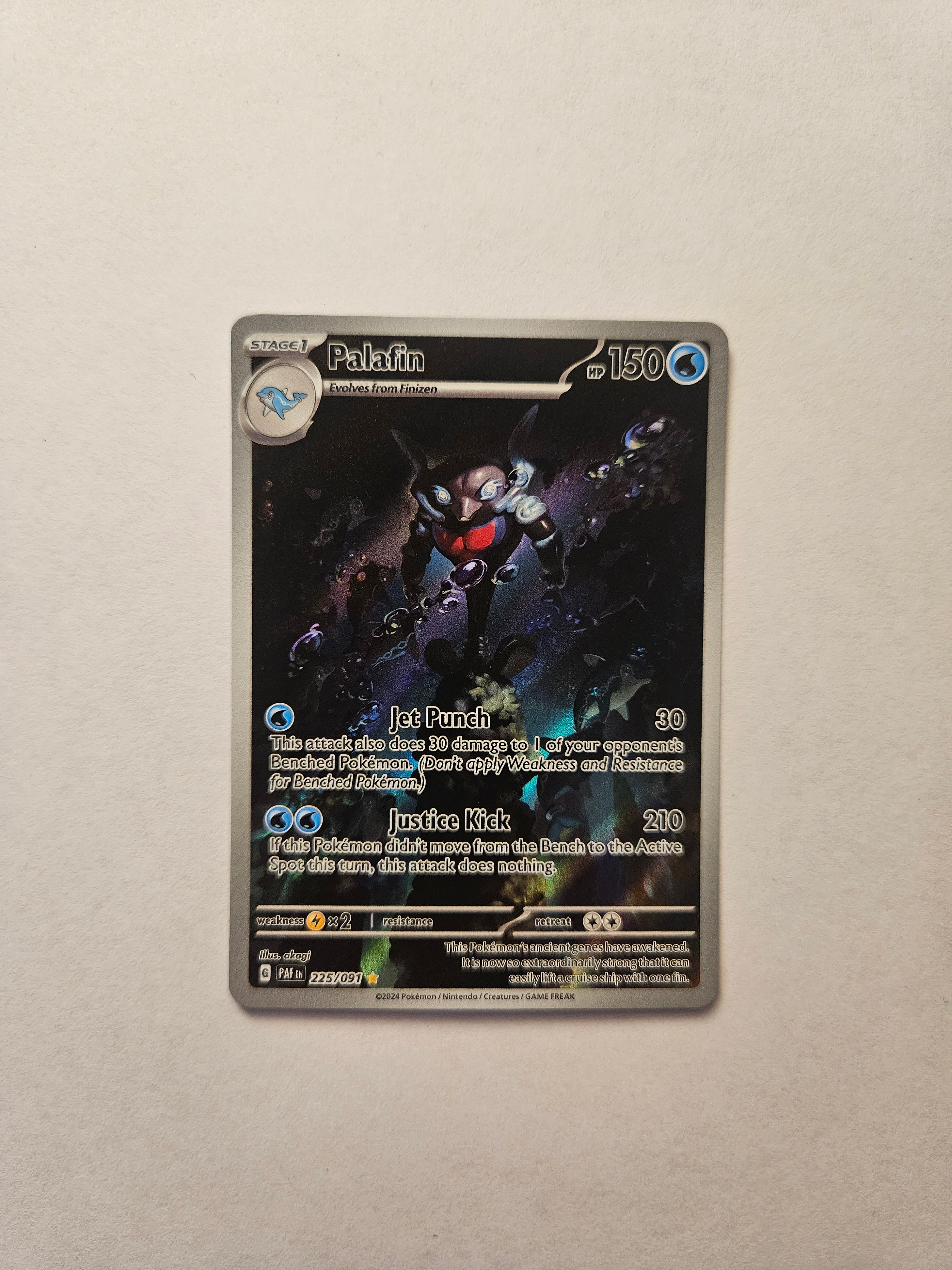 Palafin 225/091 Paldean Fates Illustration Rare