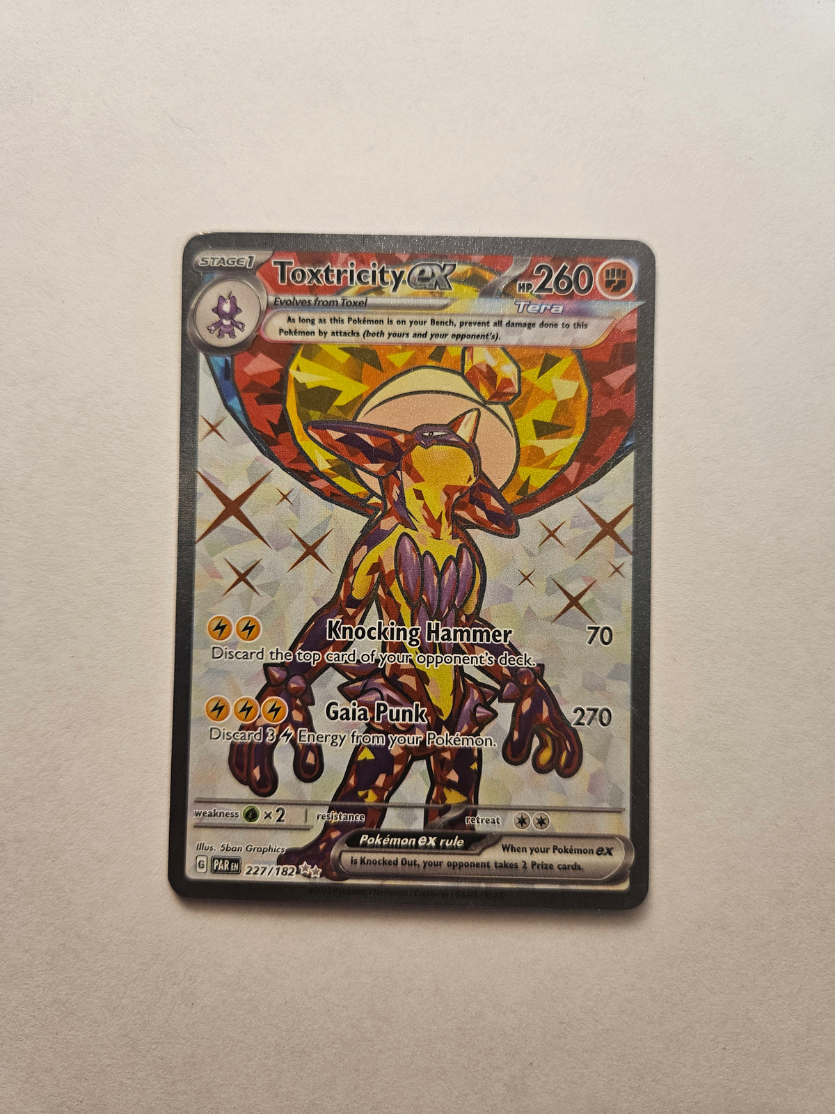 Toxtricity EX 227/182 Paradox Rift Lightly Played