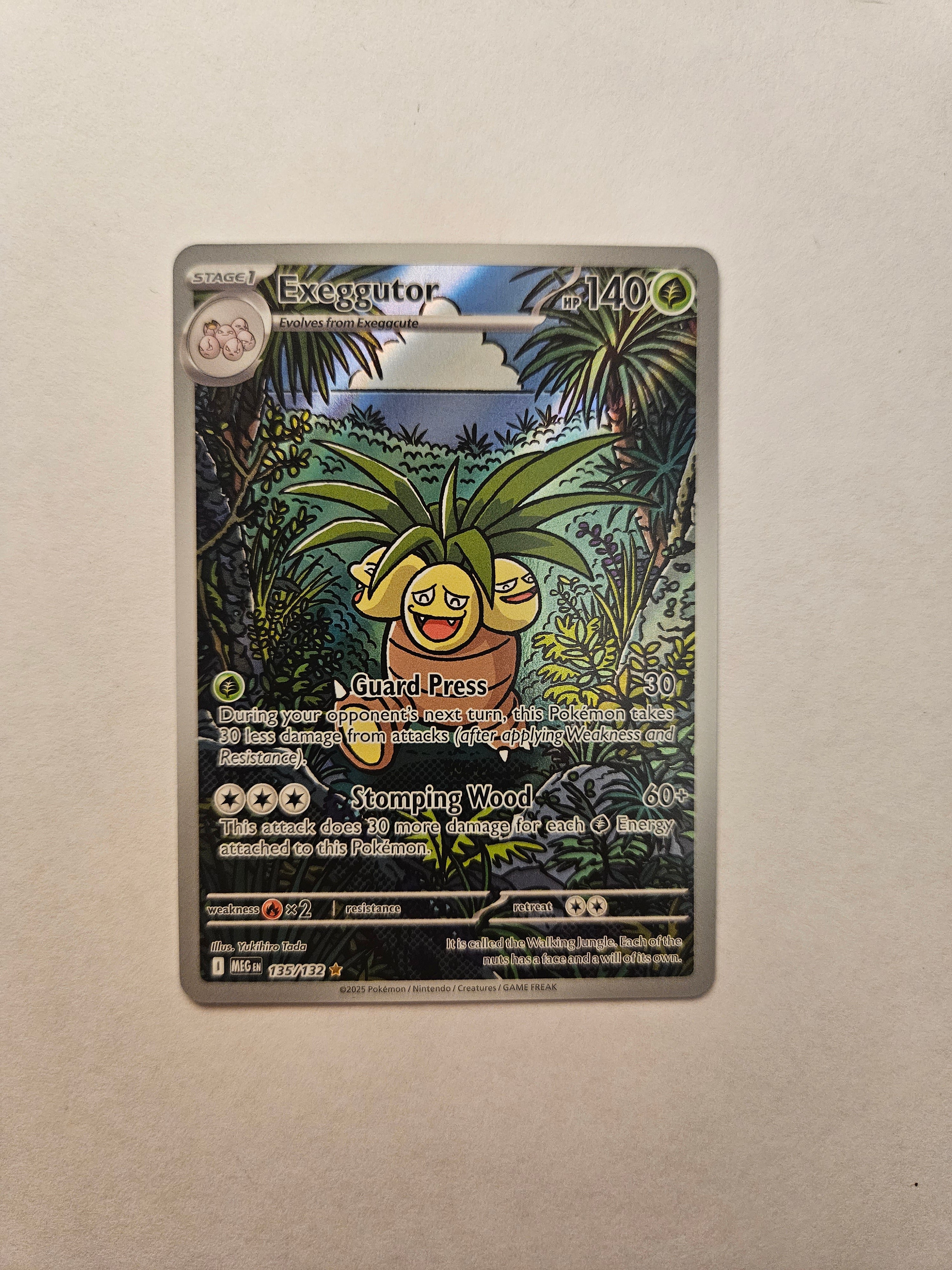 exeggutor pokemon card value Exeggutor 135/132 Illustration Rare Mega Evolution Pokémon C – The Gamers Quest