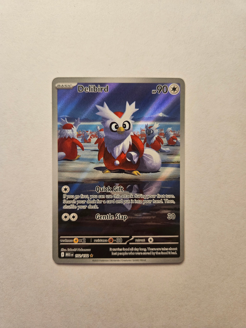 Delibird 152/132 Mega Evolution Illustration Rare