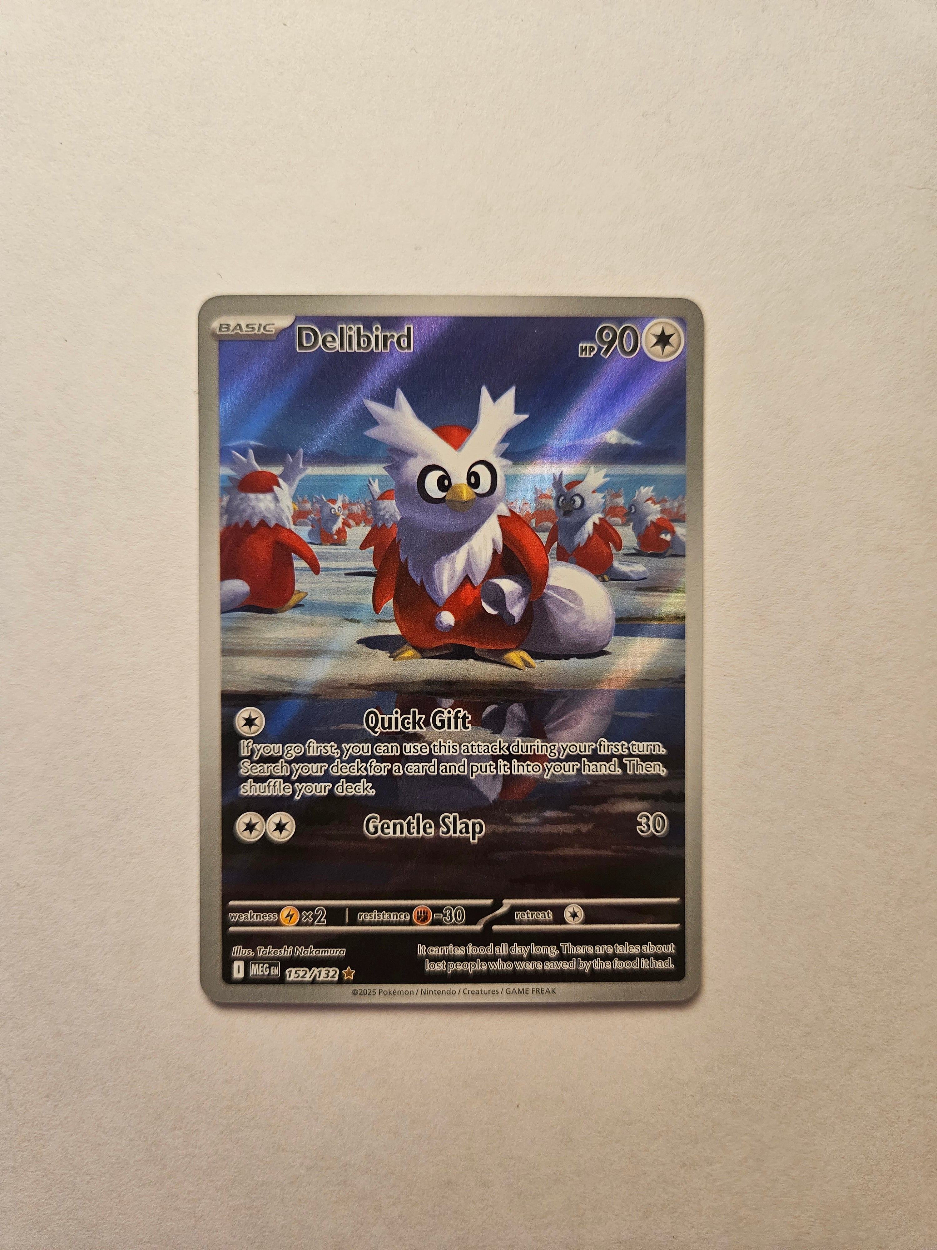 Delibird 152/132 Mega Evolution Illustration Rare